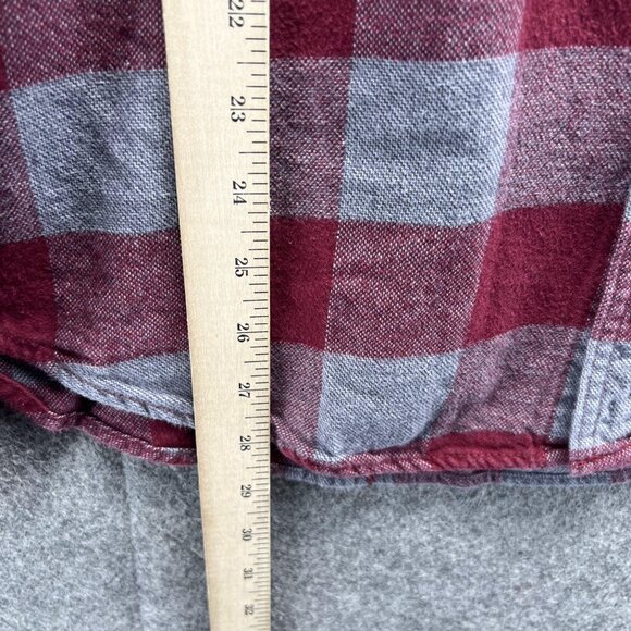 Hollister Shirt Men Extra Large Adult Red Casual Button Down Cotton Preppy Check - Picture 6 of 12